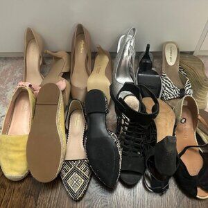 8 pairs of shoes - gently worn.  all size 7.5